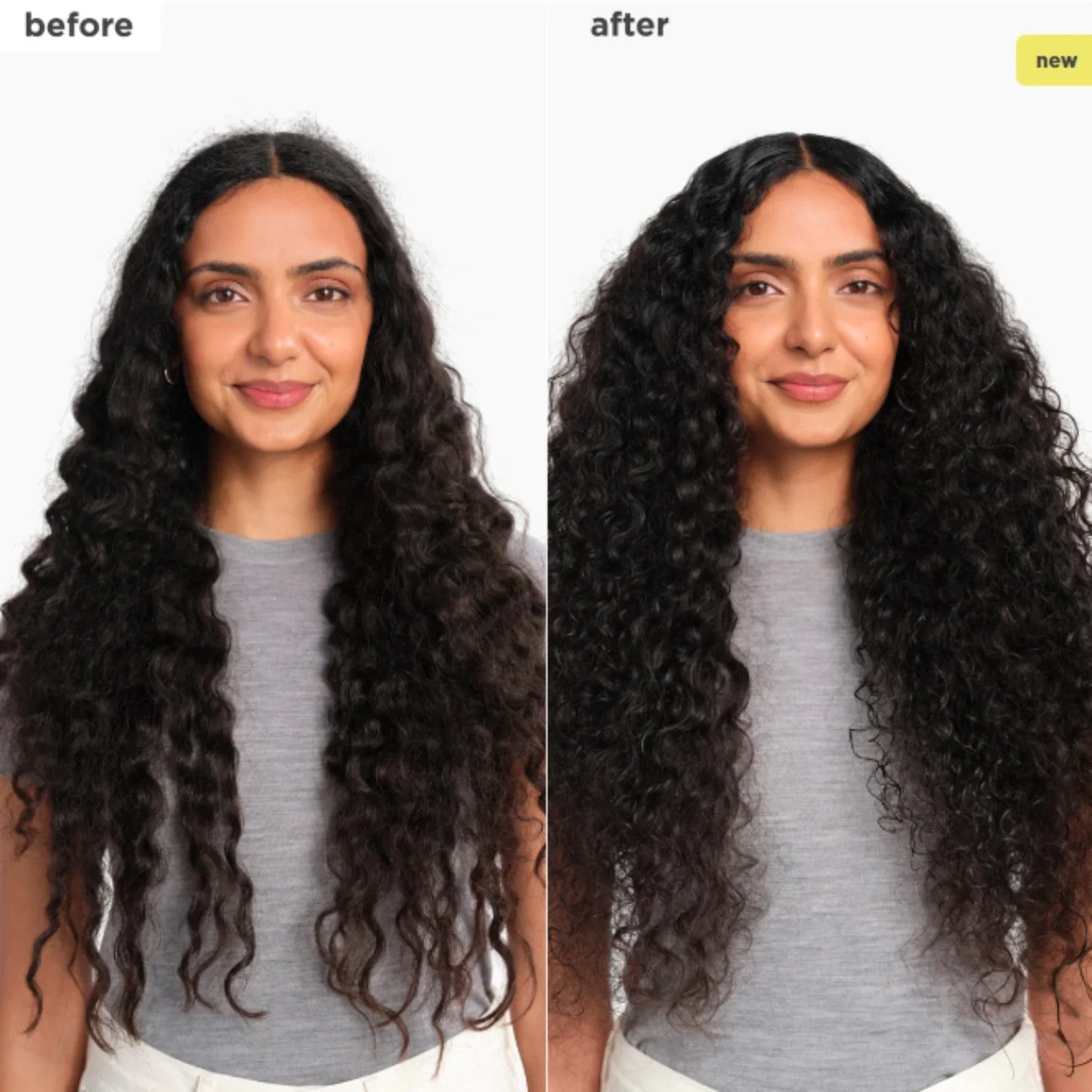 BRIOGEO AIR DRY CREAM BEFORE AND AFTER