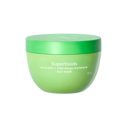 Briogeo Avocado + Kiwi Mega Moisture Superfood Mask is a weekly protein-free nourishing hair mask scientifically proven to boost moisture for softer, smoother, and more manageable hair after two uses.
