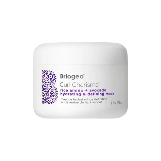 Briogeo Curl Charisma Defining Mask is a weekly protein-free curl-enhancing hair mask proven to increase hair moisture after two uses.* 3x award winner! 
