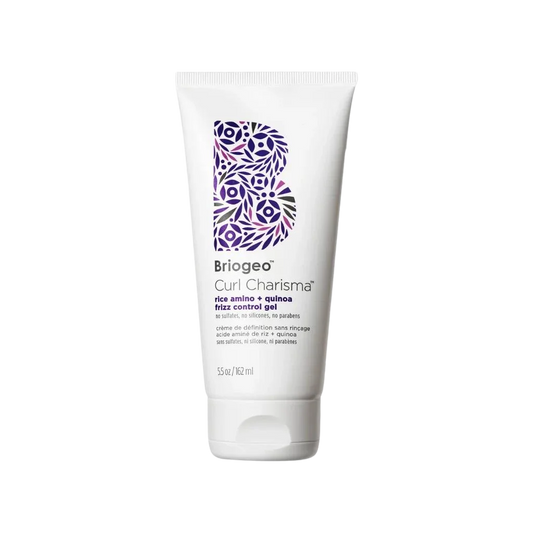 A light-to-medium-hold hair gel that creates definition and minimizes frizz for curls, coils, and waves. Briogeo Curl Charisma Frizz Control Gel.