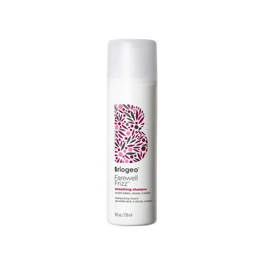 Briogeo Farewell Frizz Smoothing Shampoo is a frizz-fighting, sulfate-free shampoo that smooths strands and adds shine to hair.