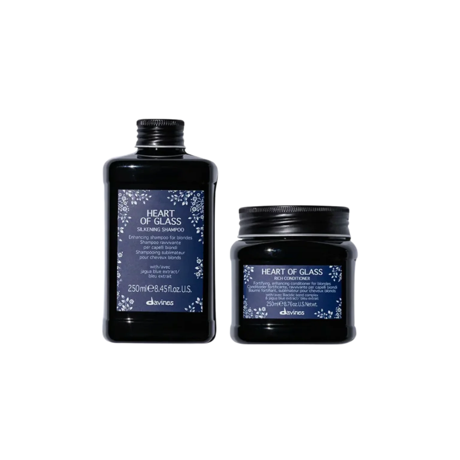 davines heart of glass shampoo and conditioner set retail