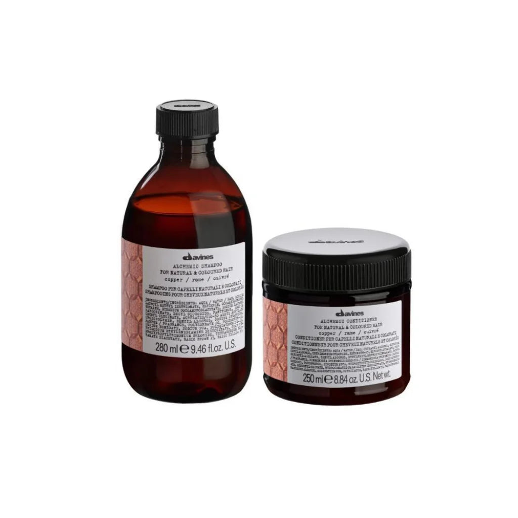 Davines Alchemic Copper Shampoo and Conditioner Set - MANEPRINT