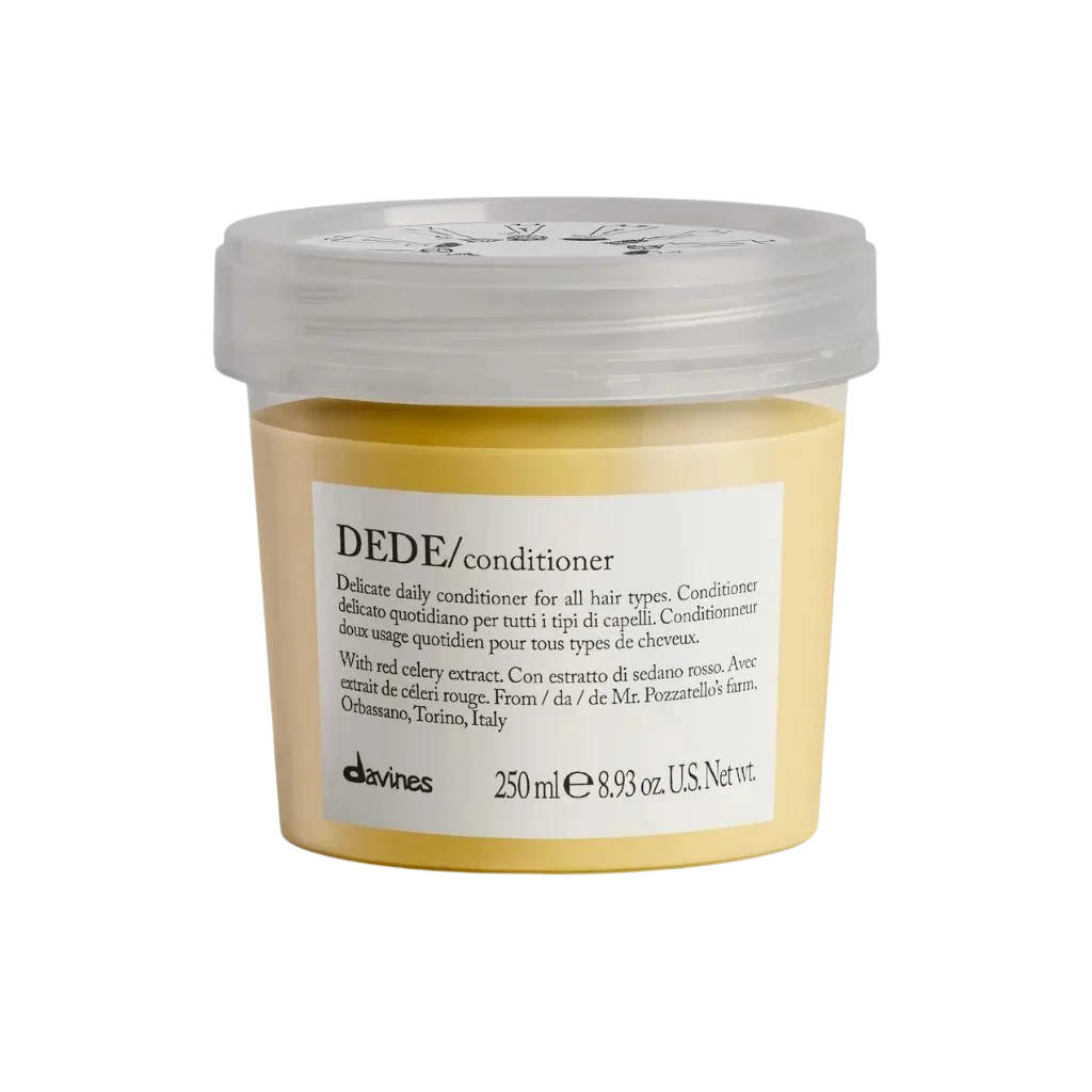 Davines DEDE Conditioner - Daily lightweight conditioner for normal and fine hair - This conditioner's moisturizing formulation is designed to untangle hair making it soft, without weighing it down. Ideal for medium fine and fine hair.