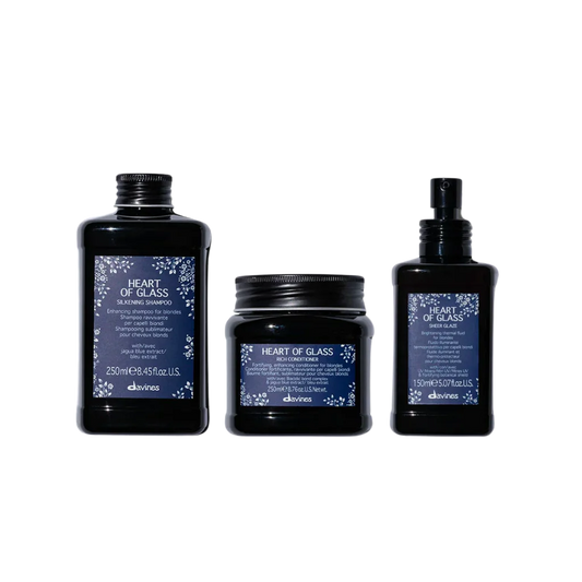 Davines HEART OF GLASS DUO + Sheer Glaze Gift Set