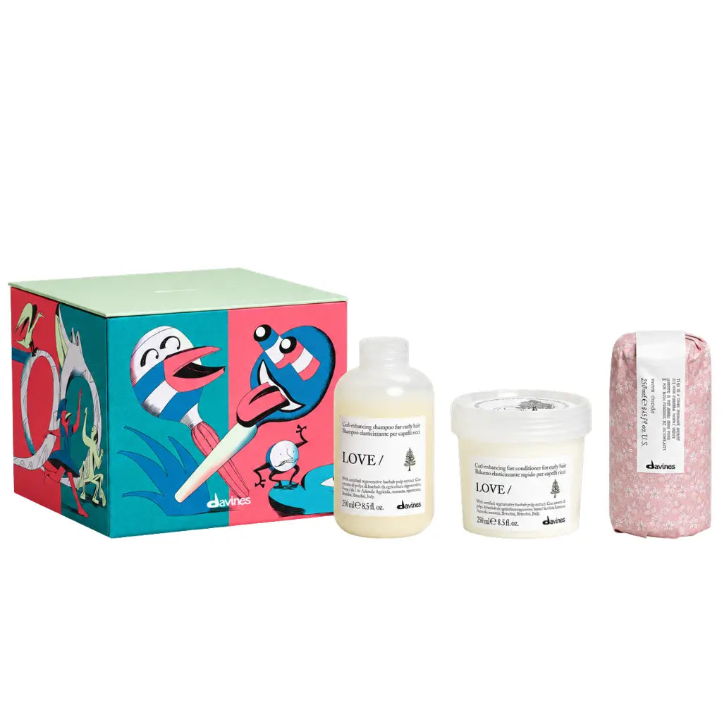 Davines LOVE Curl Duo + Curl Serum Holiday Gift Set - MANEPRINT