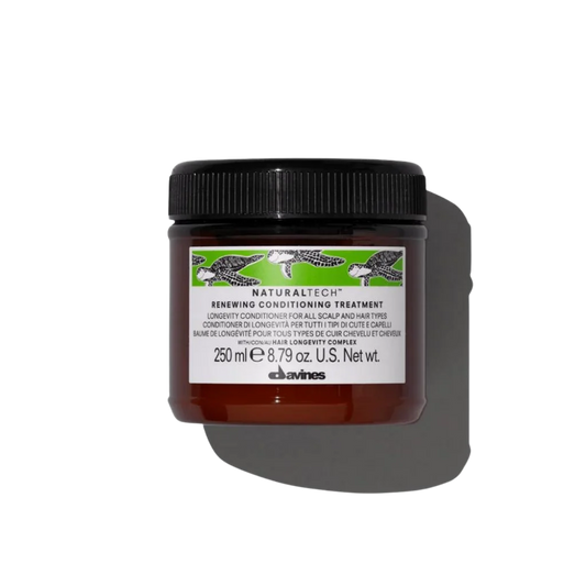 Davines Renewing Conditioner - Reviving Hair Conditioning Treatment - It nourishes, moisturizes and promotes the wellbeing of scalp and hair. It stimulates scalp and hair, making the hair fiber healthy, firm and shiny without weighing the hair down.