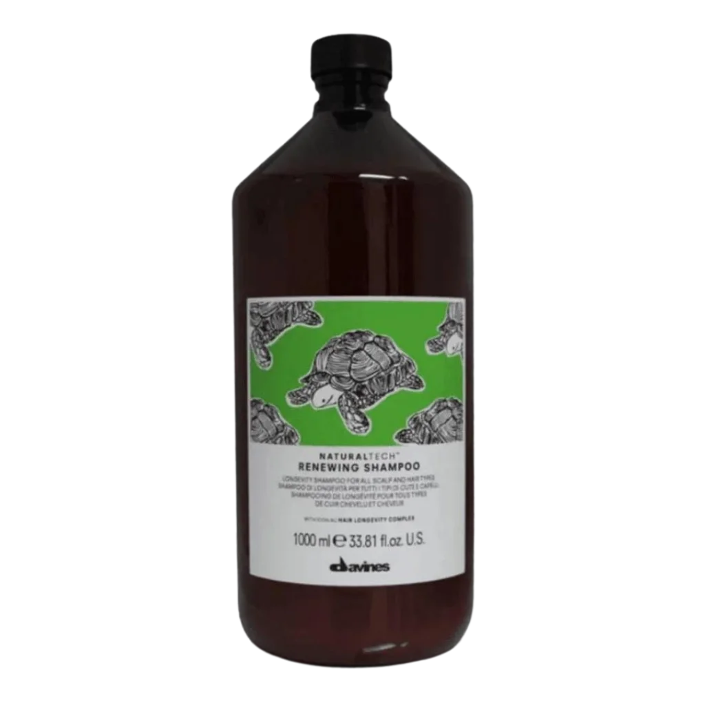 Davines RENEWING Shampoo - Daily anti-aging treatment shampoo - Gentle shampoo that helps maintain the wellbeing of scalp and hair. The Renewing system gives softer, shinier and full-bodied hair. (2)Davines RENEWING Shampoo liter