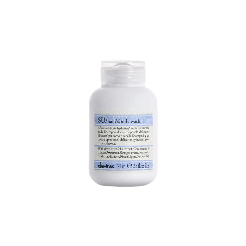Davines SU Hair & Body Wash at MANEPRINT – a gentle after-sun shampoo and body wash that cleanses, hydrates, and restores softness after sun exposure. (2)