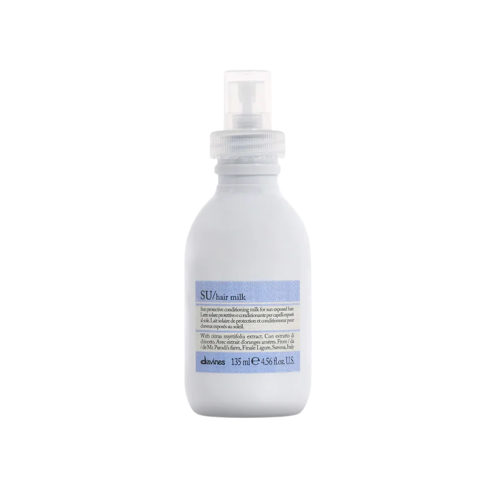 Davines SU Milk at MANEPRINT – a lightweight leave-in spray that hydrates, detangles, and protects sun-exposed hair with UV filters.
