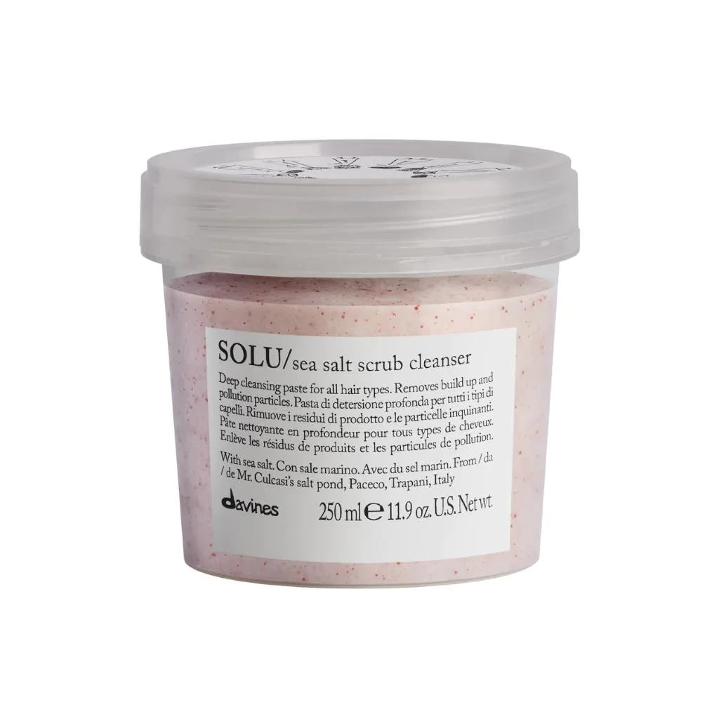 Davines Solu Shampoo with Sea Salt Scrub - MANEPRINT