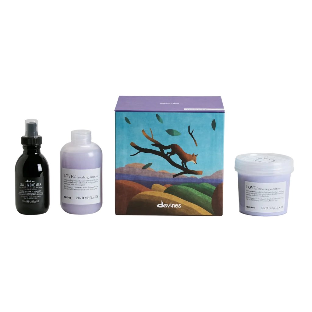 Davines Love Smoothing Duo + Oi Milk Gift Set