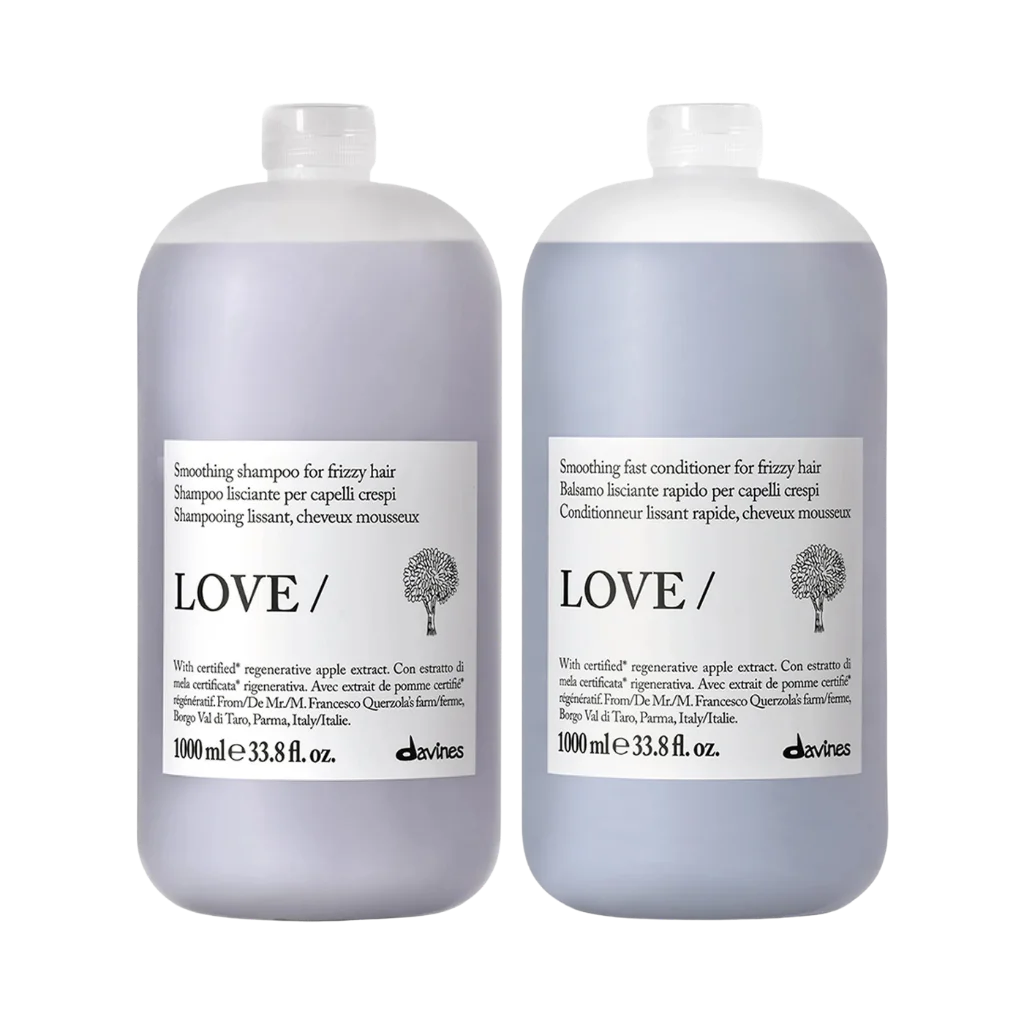 Davines Love Smoothing Shampoo & Conditioner Set 1000ml - MANEPRINT