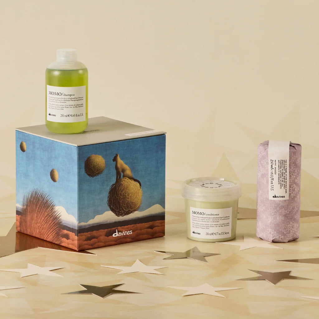 Davines Momo Duo + Blow Dry Primer Gift Set