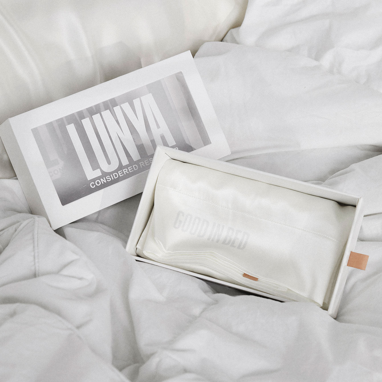 Lunya Washable Silk Good in Bed Pillowcase