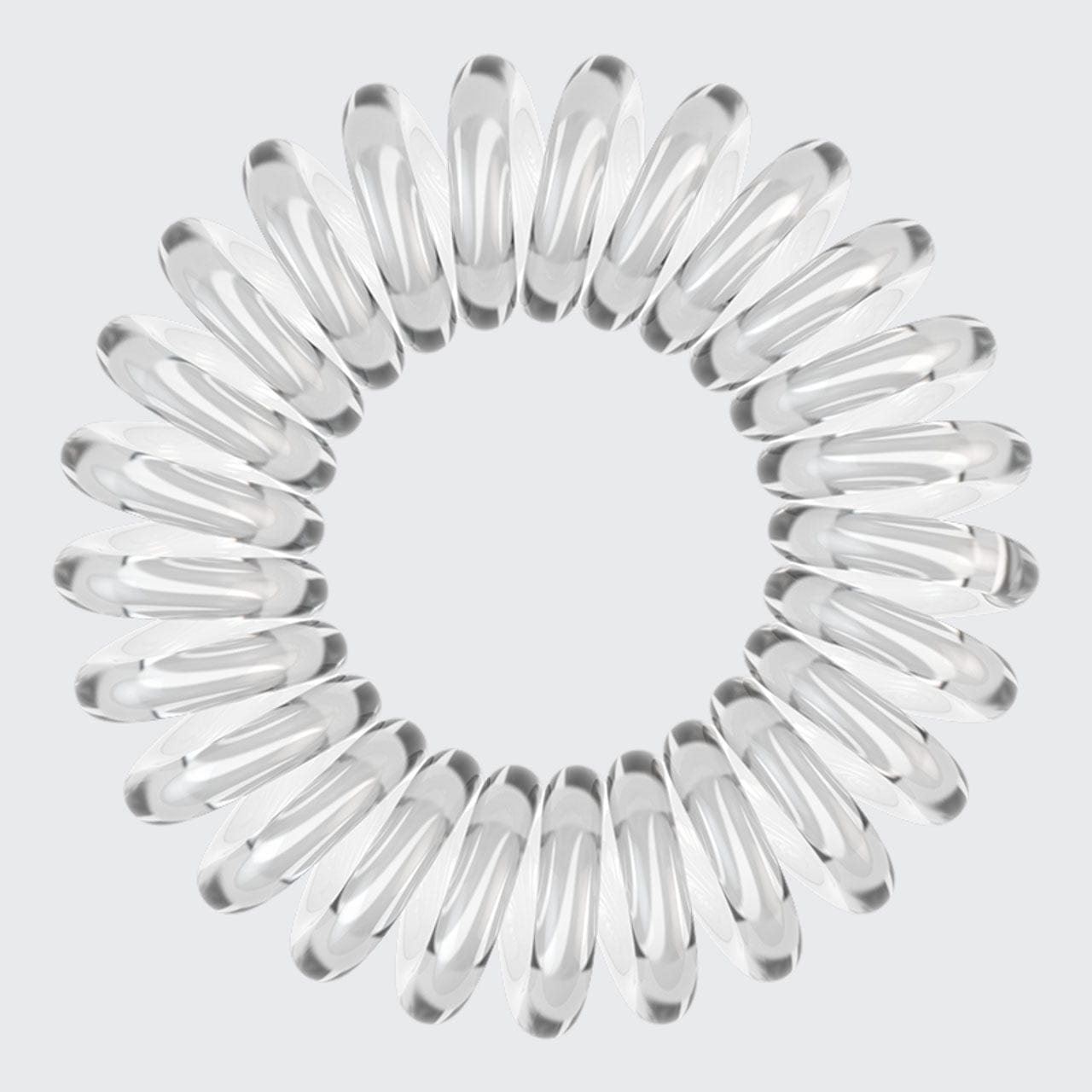 KITSCH Spiral Hair Ties 8 Pc - Clear