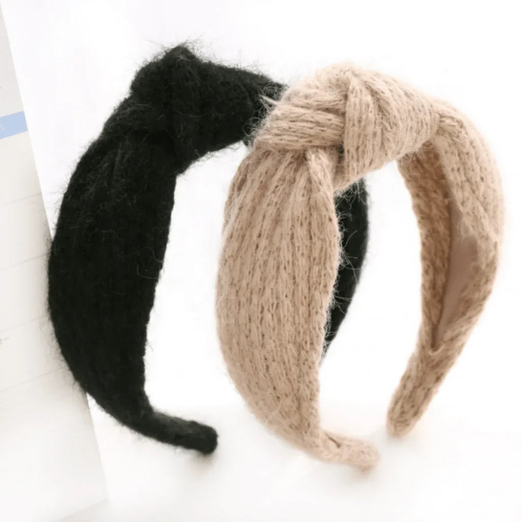 Knitted Wool Knot Headband - North Authentic