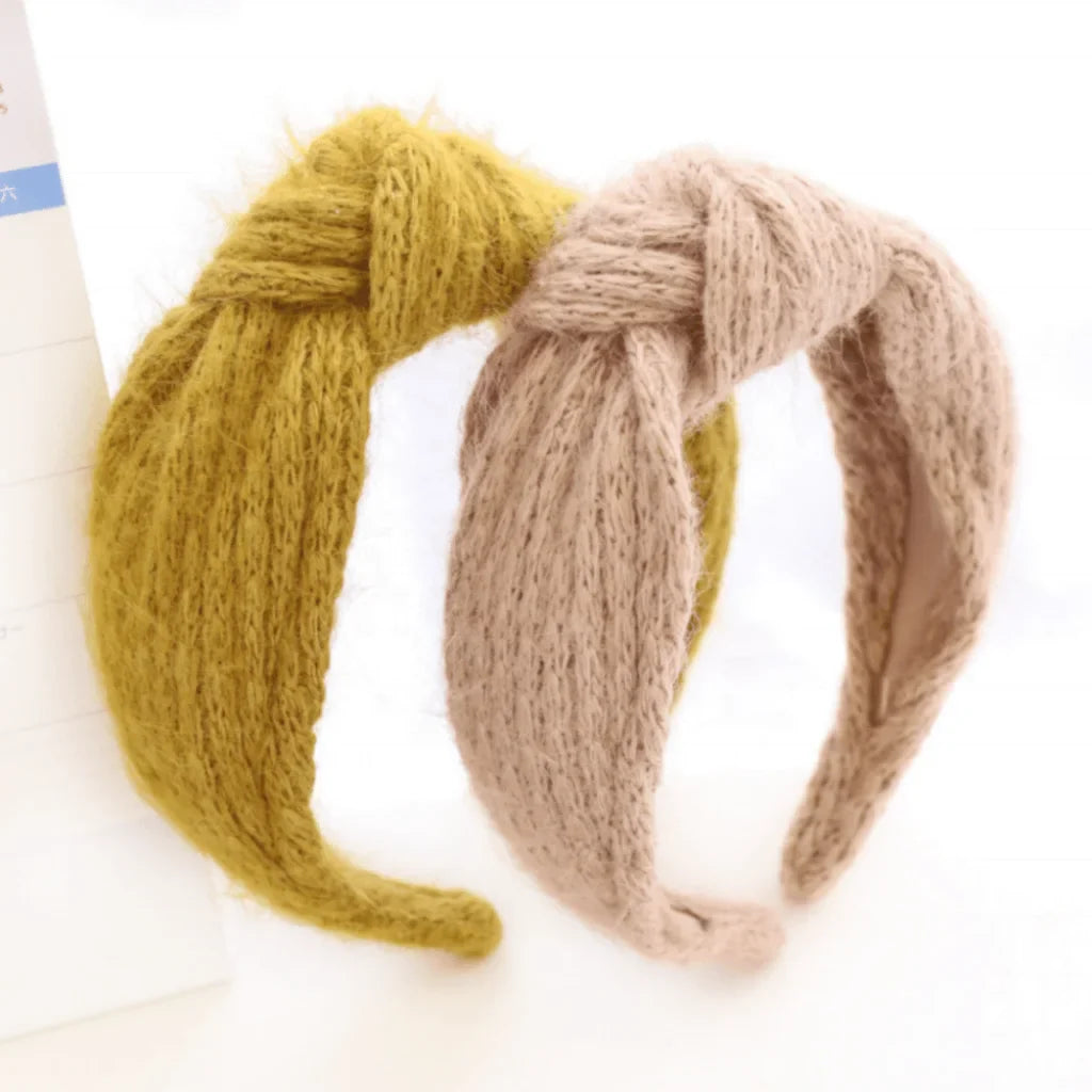 Knitted Wool Knot Headband - North Authentic