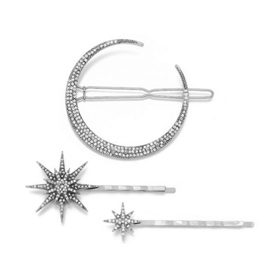 Moon & Star Hair Pin Set - North Authentic