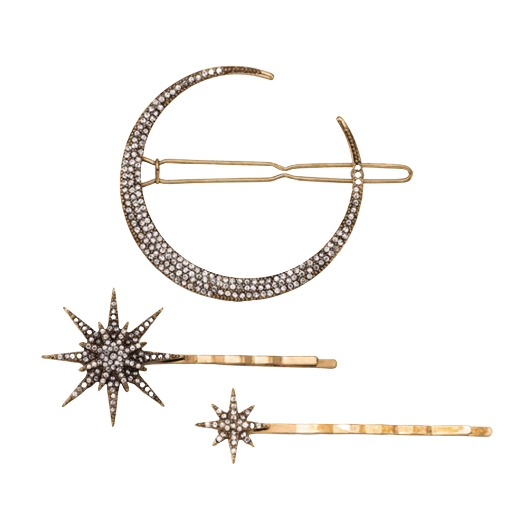 Moon & Star Hair Pin Set - MANEPRINT