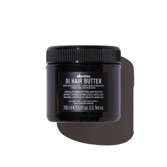 Davines OI Hair Butter - Anti-frizz, nourishing hair butter - Antioxidant nourishing butter with a sensory scent. It has an anti-frizz disciplinary action giving extraordinary softness and brightness to the hair with an immediate cosmetic effect.