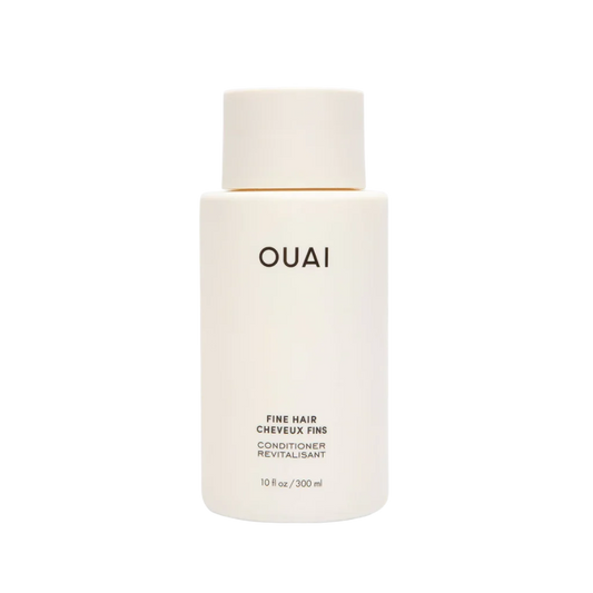 OUAI Fine Conditioner at MANEPRINT – a lightweight, nourishing conditioner that hydrates, strengthens, and adds volume to fine hair without weighing it down.