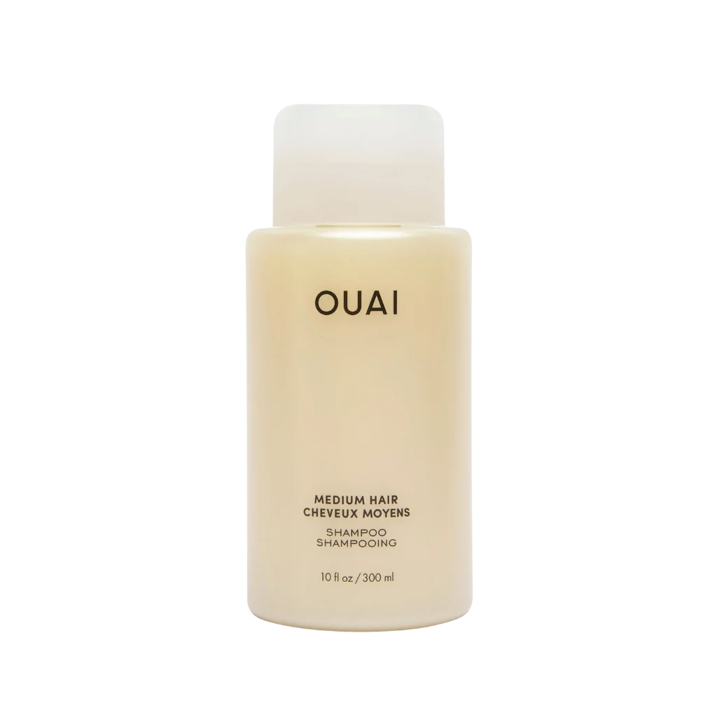 OUAI Medium Shampoo at MANEPRINT – a gentle, nourishing shampoo that hydrates, strengthens, and adds shine to medium hair types.