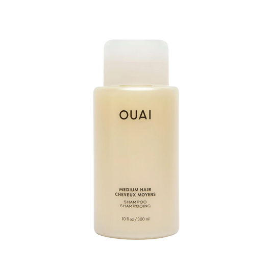 OUAI Medium Shampoo at MANEPRINT – a gentle, nourishing shampoo that hydrates, strengthens, and adds shine to medium hair types.