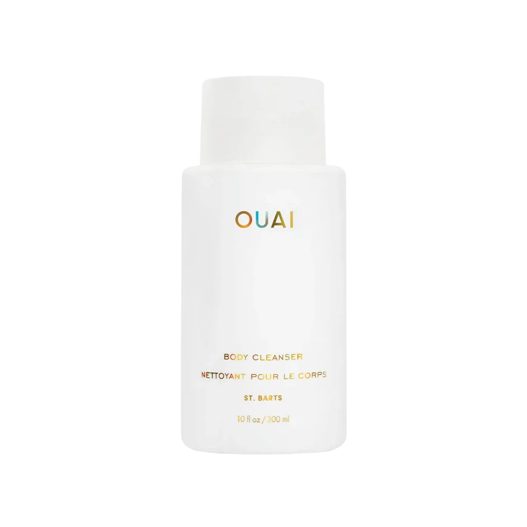 OUAI St. Barts Body Cleanser at MANEPRINT – a nourishing body wash with a luxurious tropical scent inspired by St. Barts.