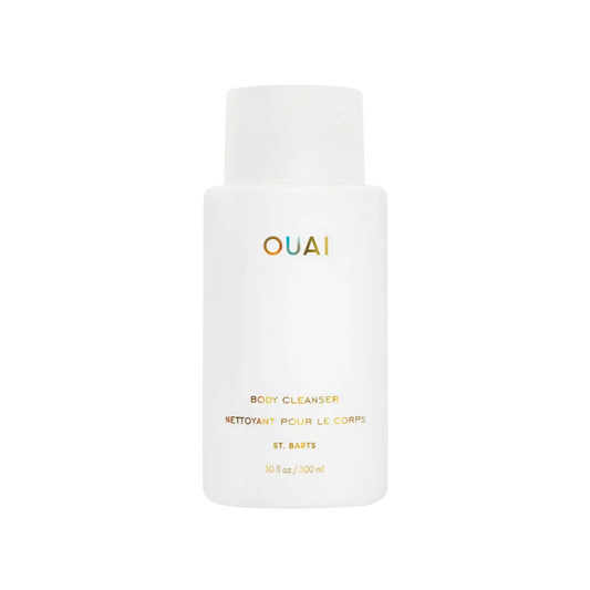 OUAI St. Barts Body Cleanser at MANEPRINT – a nourishing body wash with a luxurious tropical scent inspired by St. Barts.