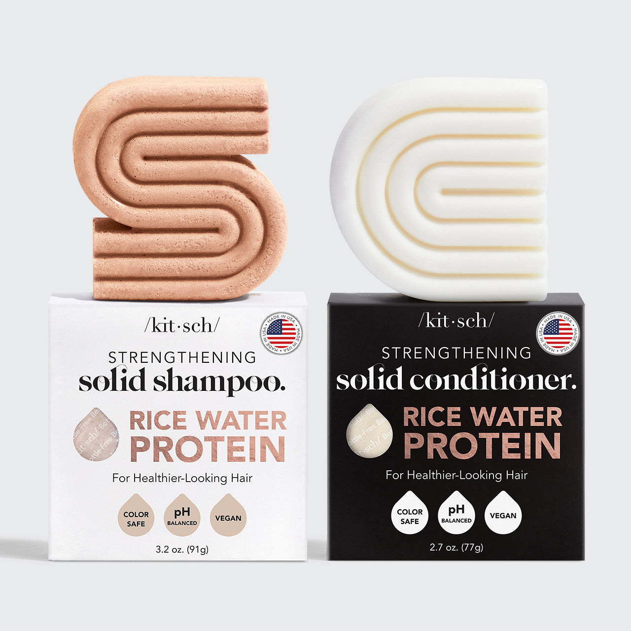 KITSCH Rice Water Shampoo & Conditioner Combo for Hair Growth - MANEPRINT