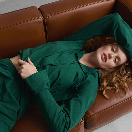 Lunya Slumberknit™ Essential Button Down Pant Set