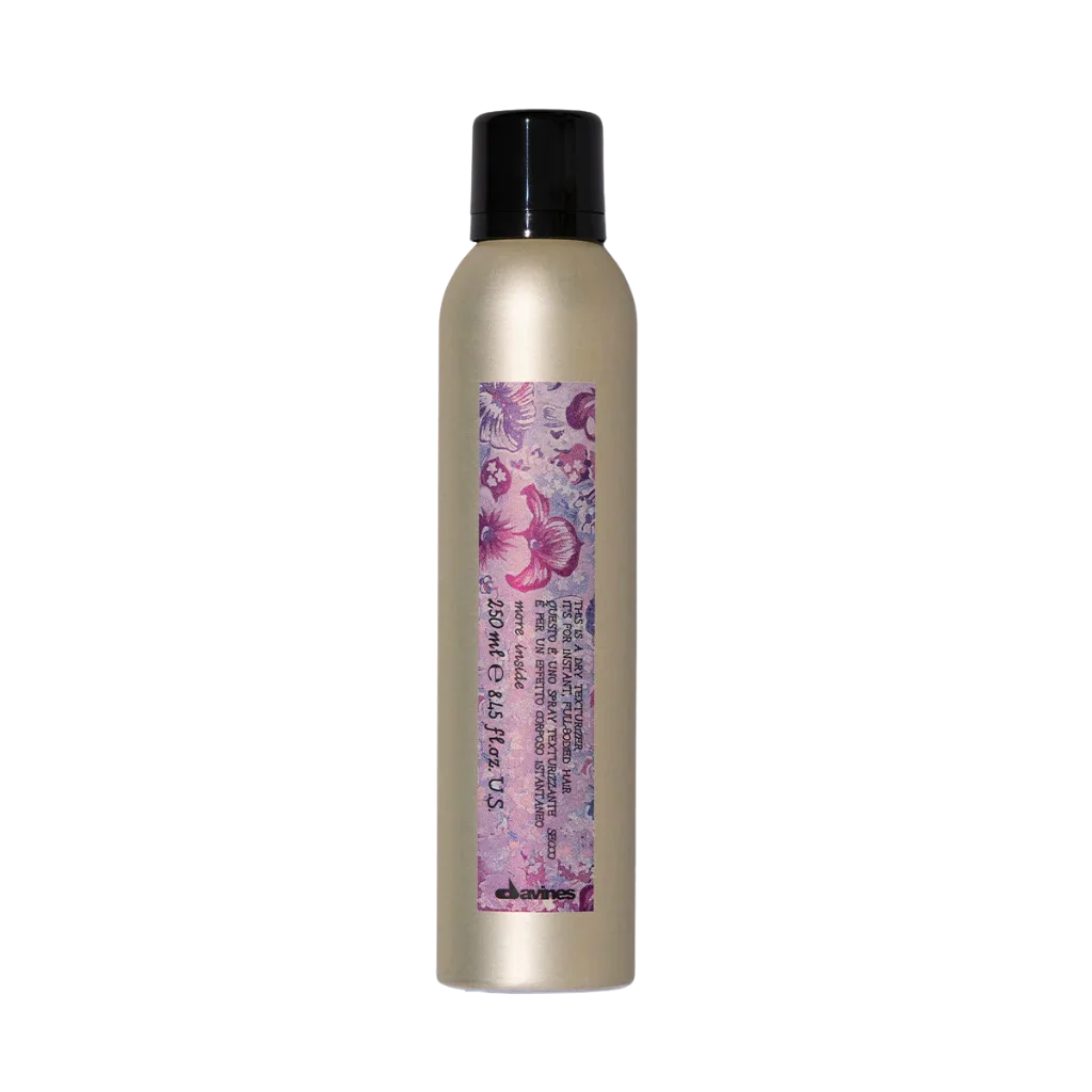 Davines This Is A Dry Texturizer - Hair Spray for Texture and Definition - For piecey, defined texture and hold. Dry Texturizing Spray gives the hair an instant full-bodied and tousled look without weighing it down.