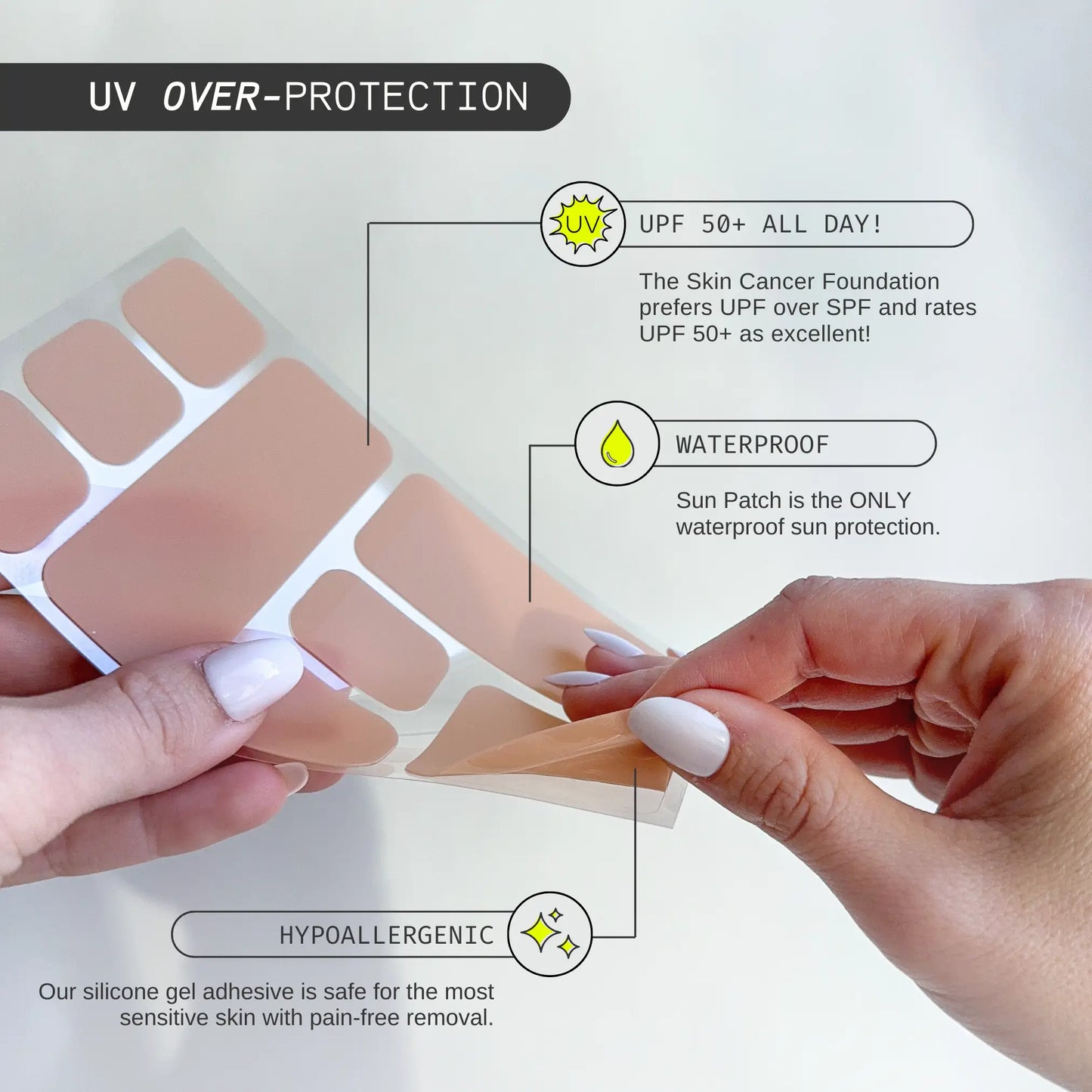 Sun Patch Targeted UV Squares Protection Sun Kiss