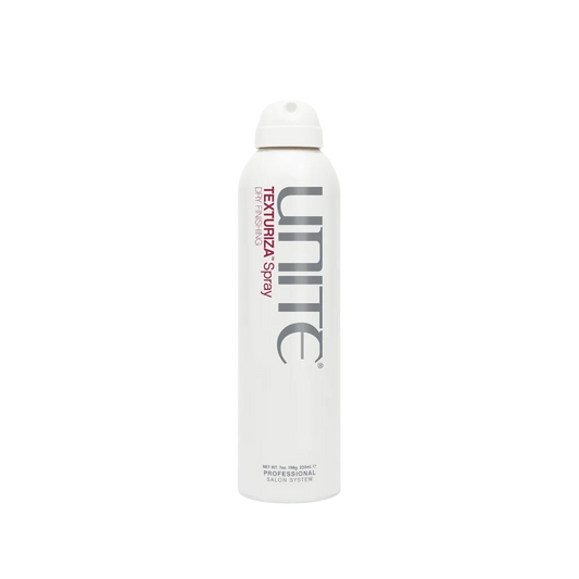 Unite TEXTURIZA Hair Texturizing Spray is a dry, translucent finishing spray that delivers instant volume, fullness and definition with a medium hold and matte finish.