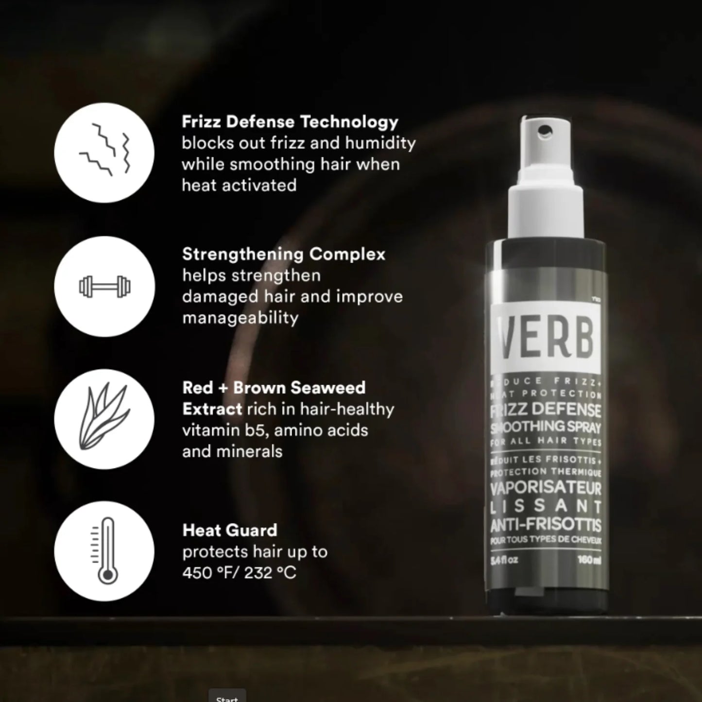 Verb Frizz Defense Smoothing Spray
