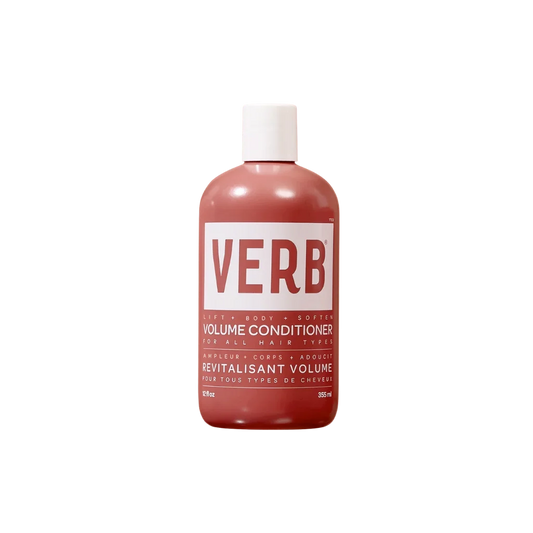 Verb volume conditioner bottle on a white background