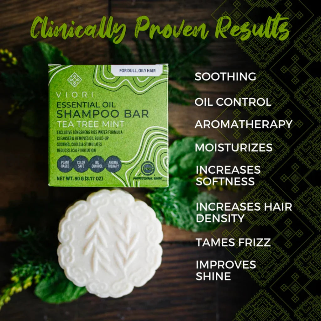 Viori Tea Tree Mint Essential Oil Shampoo Bar - MANEPRINT