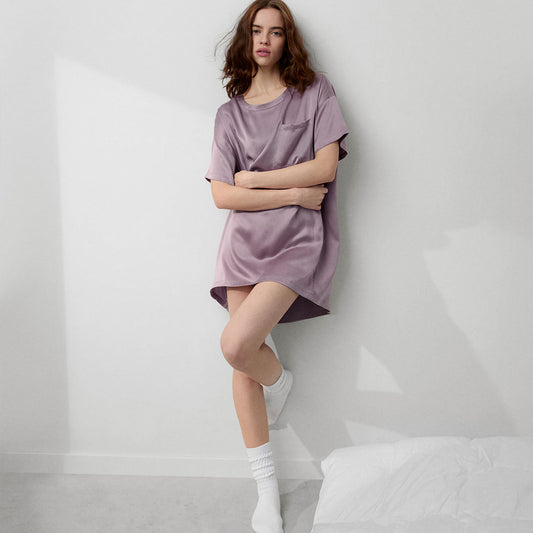 Lunya Washable Silk Oversized Sleep Tee