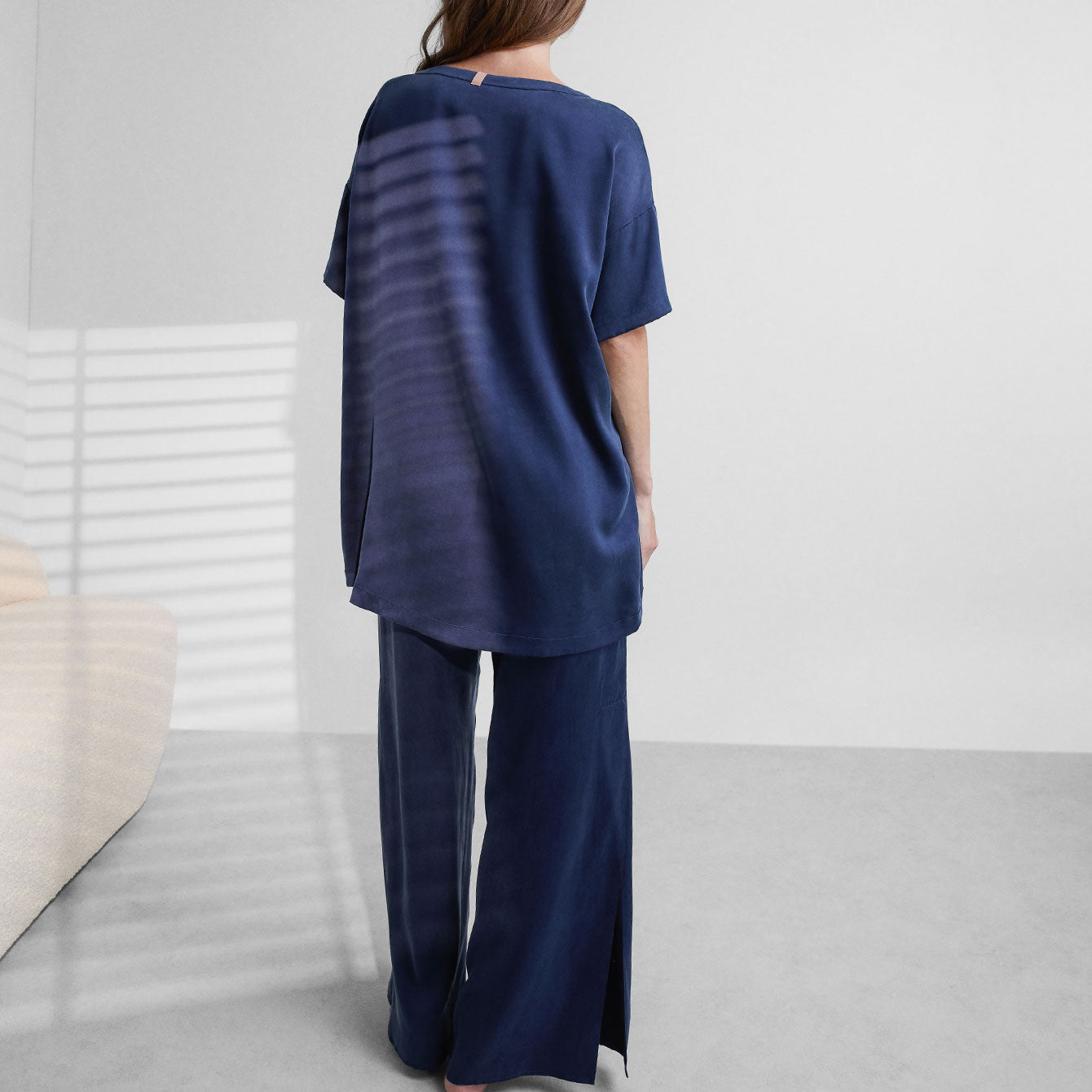 Lunya Washable Silk Tee Pant Set