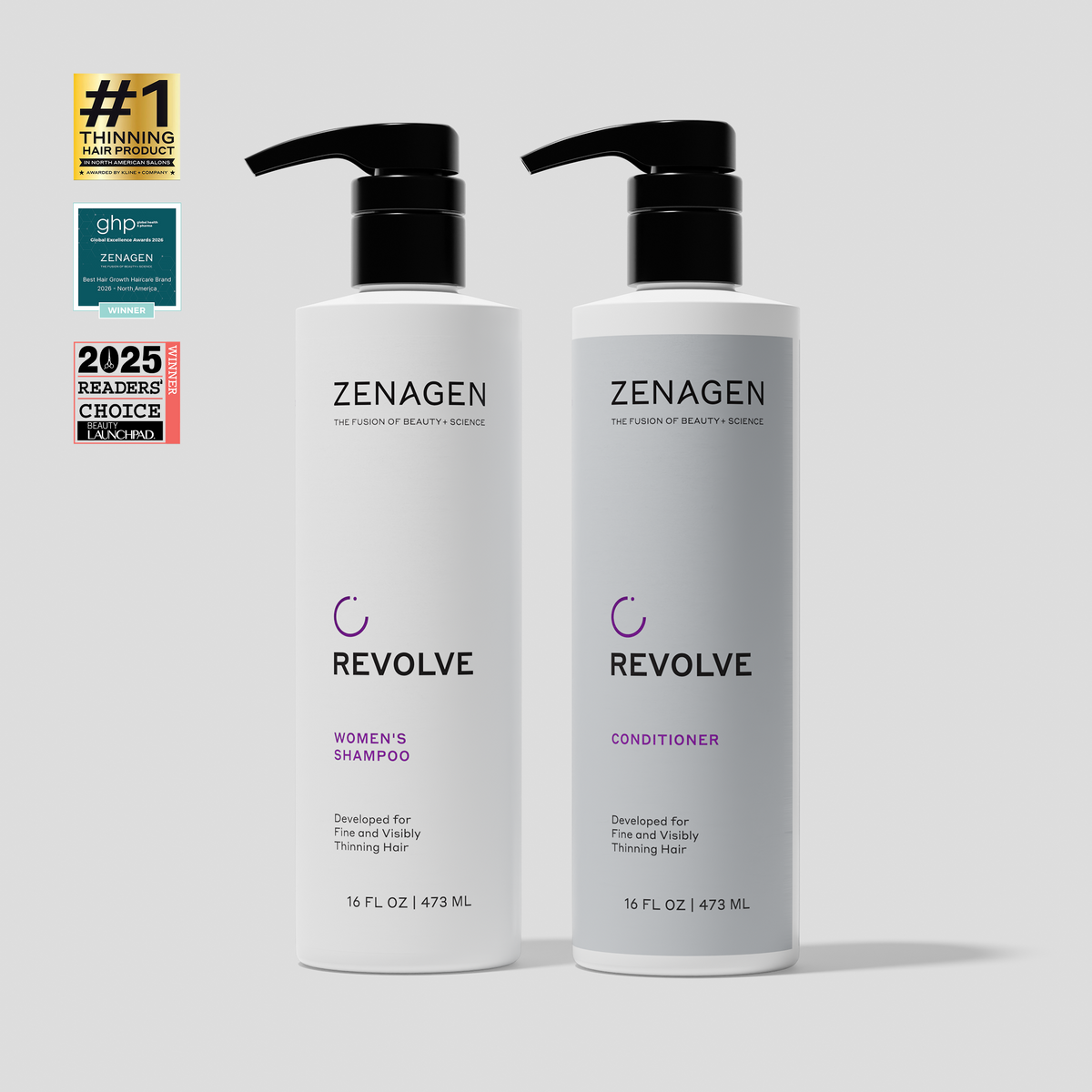 REVOLVE Women's Shampoo & Conditioner Duo, 16 oz