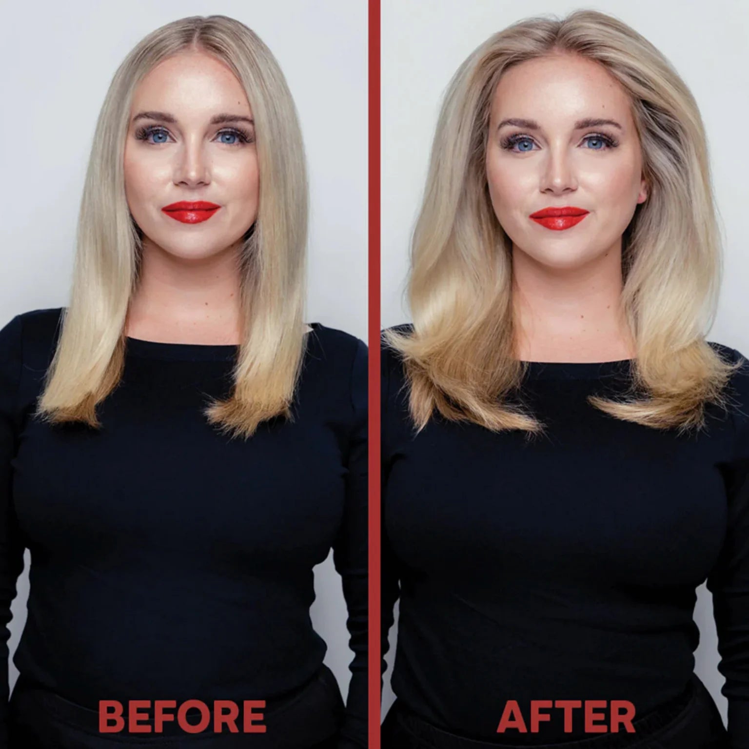 Colorproof Volume Blow Dry Spray before and after