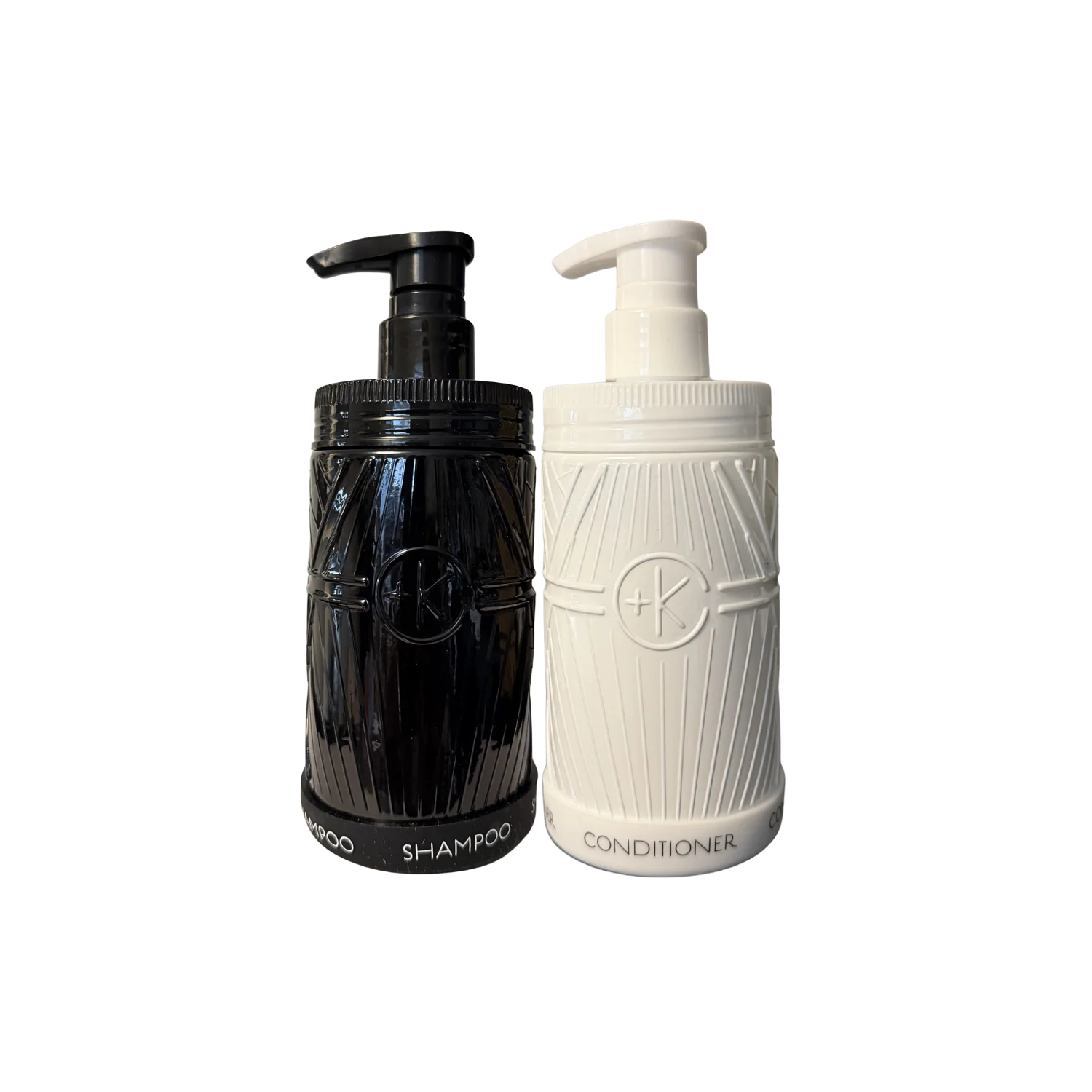 cult and king 10oz shampoo and conditioner bottle