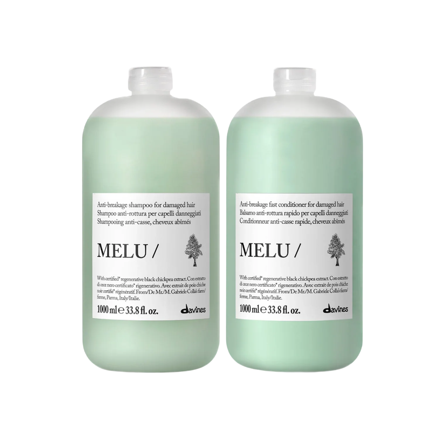 Davines Melu Shampoo & Conditioner liter set