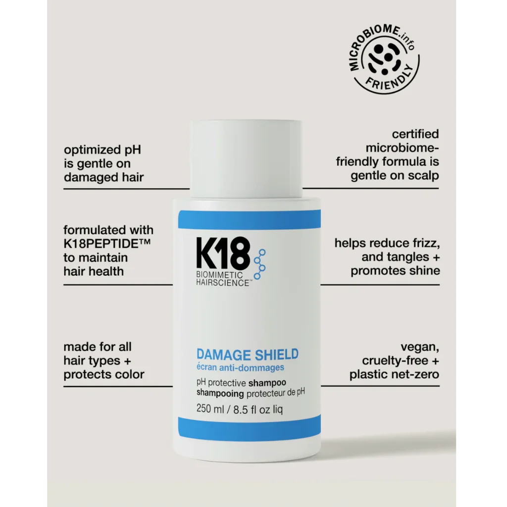 K18 DAMAGE SHIELD pH Protective Shampoo - MANEPRINT