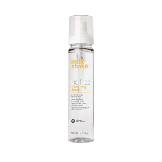 milk_shake No Frizz Glistening Spray at MANEPRINT – a lightweight anti-frizz spray that smooths hair, adds shine, and leaves it soft and manageable.