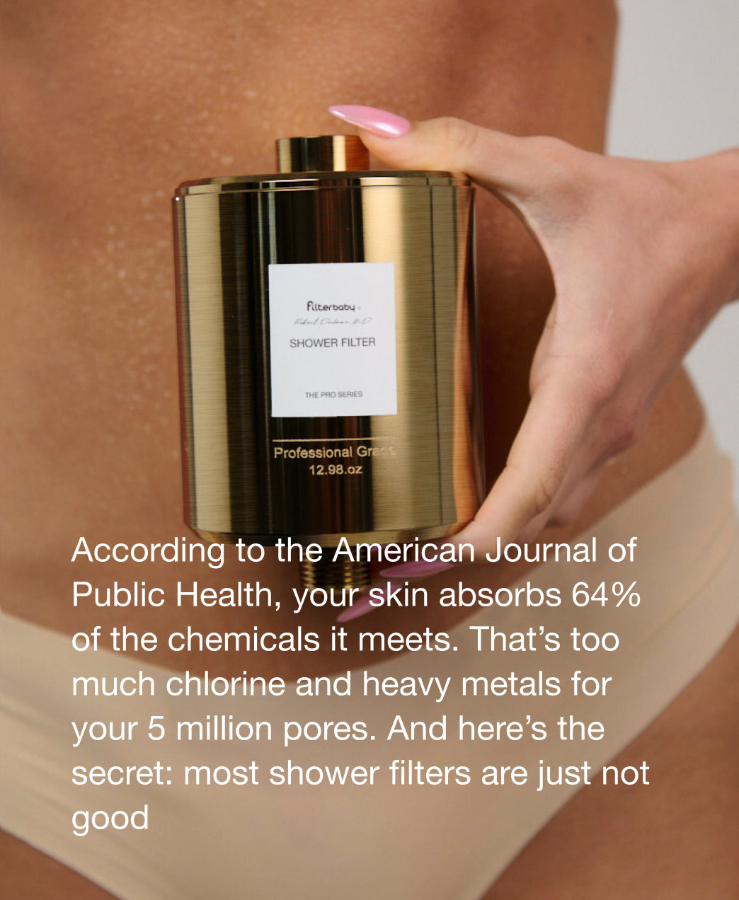 Filterbaby Pro Series Titanium Aluminum Shower Filter