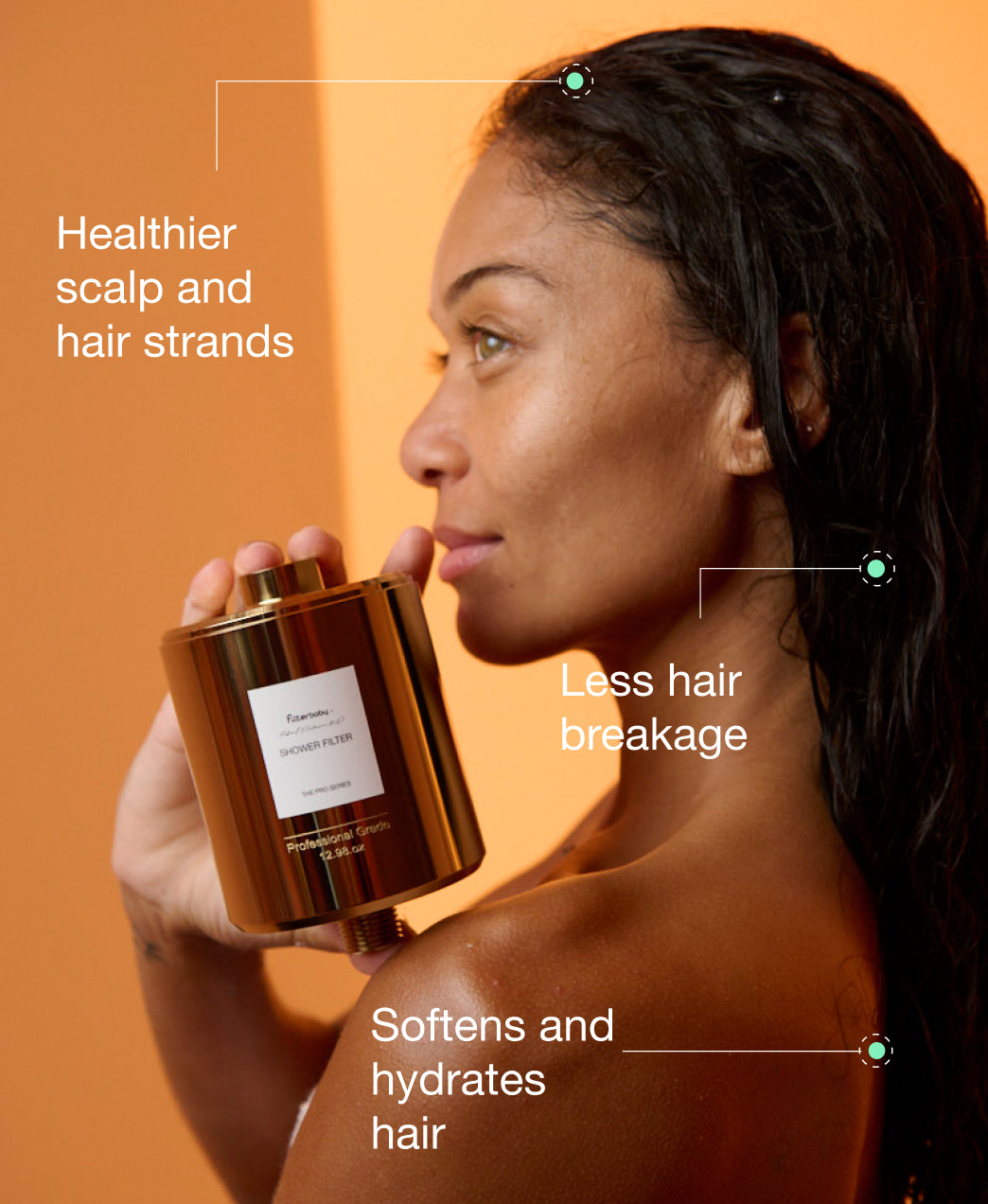 Filterbaby Pro Series Titanium Aluminum Shower Filter