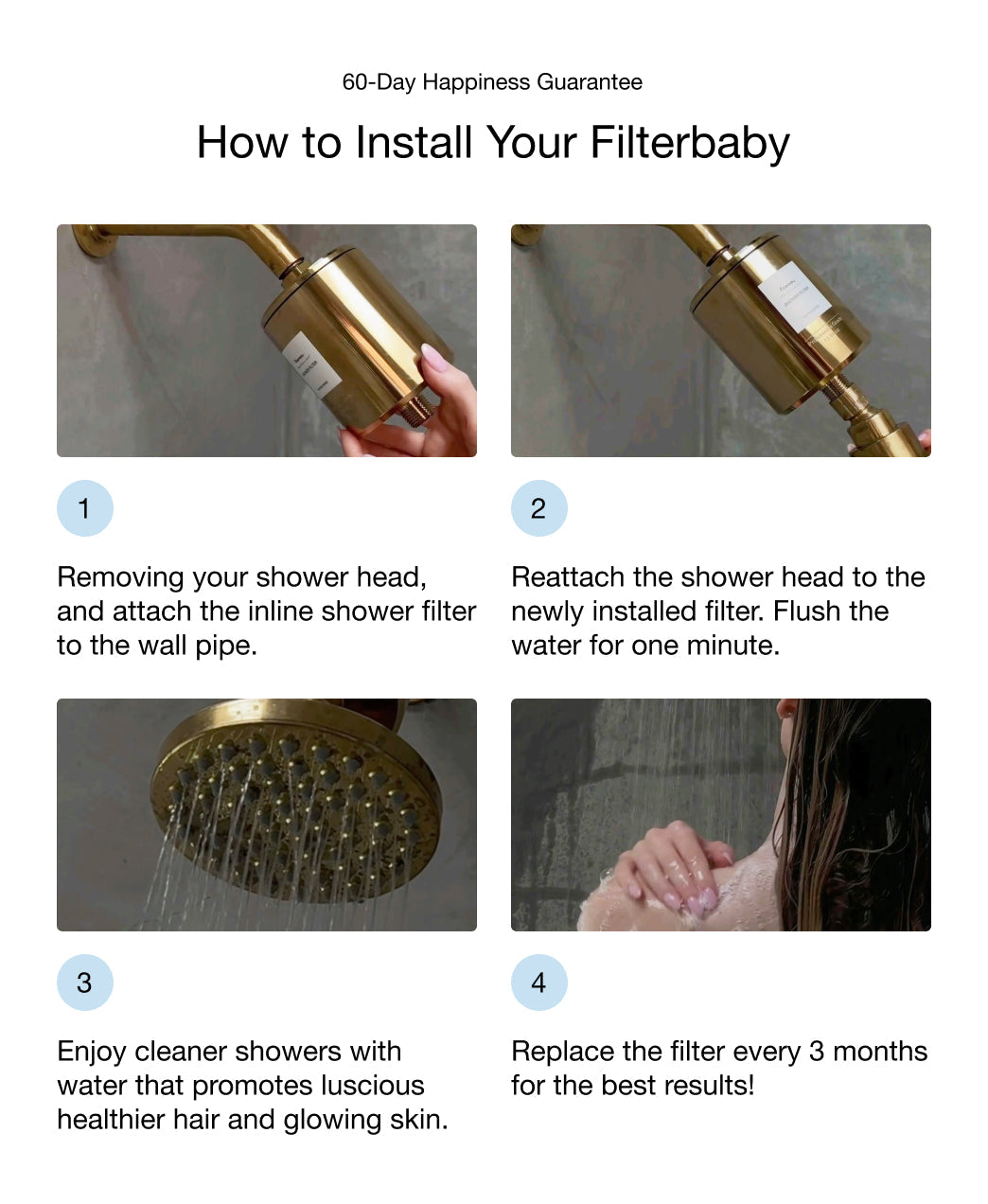 Filterbaby Pro Series Titanium Aluminum Shower Filter